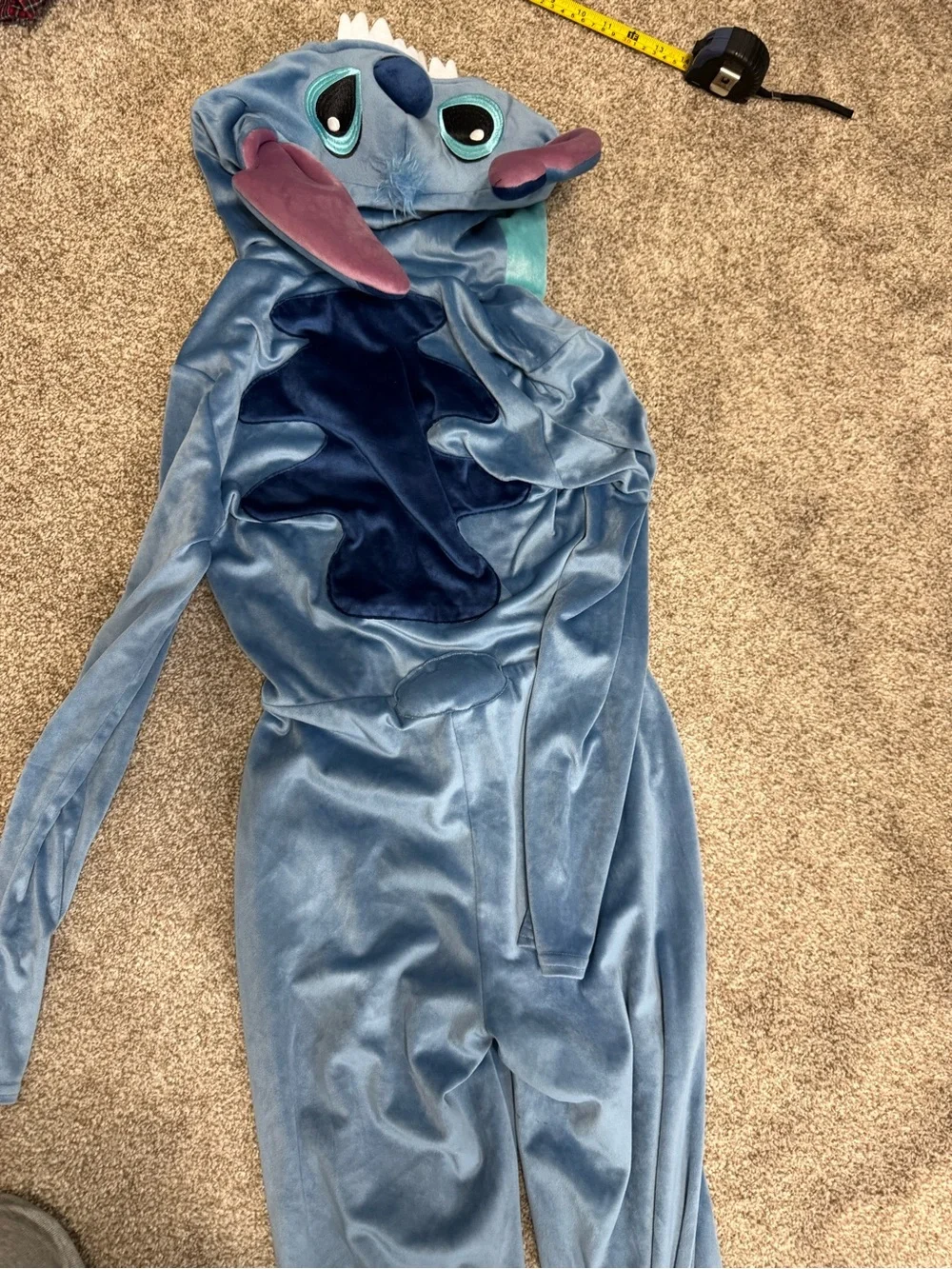 Disney Blue and Aqua Stitch Plush Hooded Costume
